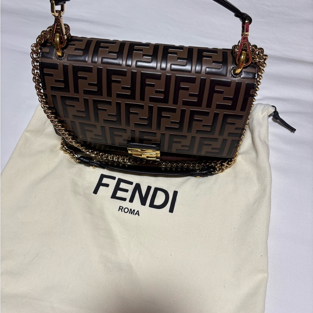 Fendi Black and Brown Shoulder Bag/crossbody